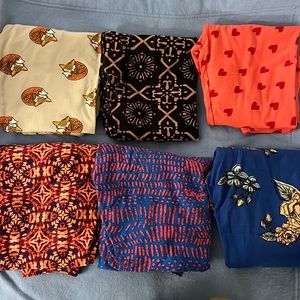 6 pair legging bundle. All OS size, 2-10. Gentle worn, some never worn.